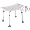 Winado Adjustable Safety Shower Chair Tub Seat Bench Bath Stool White