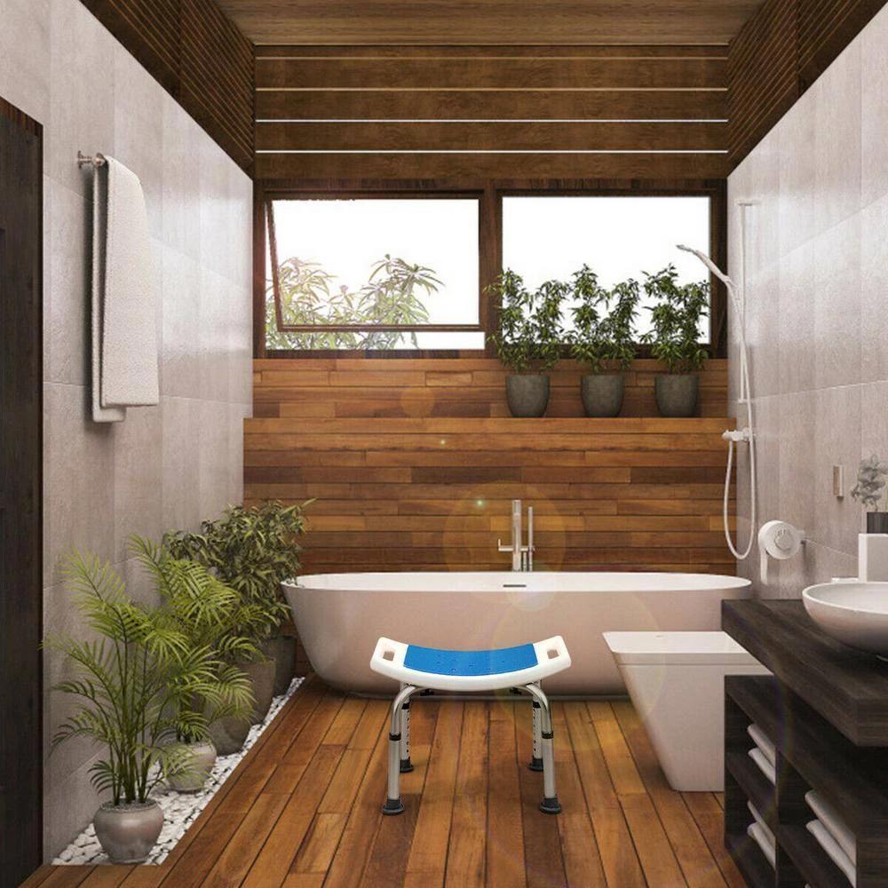 WELLFOR 20 in. W x 12-1/2 in. D EPE Adjustable Tub and Shower Seat in White with Built-In Handles 4 WELLFOR 20 in. W x 12-1/2 in. D EPE Adjustable Tub and Shower Seat in White with Built-In Handles - Image 2