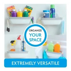 SlipX Solutions On the Dot Suction Shower Basket in White 12 SlipX Solutions On the Dot Suction Shower Basket in White -Toilet Storage Shop white slipx solutions shower caddies 14000 1 fa 1000