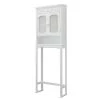 Teamson Home Lisbon 24 in. W x 67 in. H x 7.5 in. D White Wooden Over-the-Toilet Storage with Adjustable Shelf 1 Teamson Home Lisbon 24 in. W x 67 in. H x 7.5 in. D White Wooden Over-the-Toilet Storage with Adjustable Shelf -Toilet Storage Shop white teamson home over the toilet storage dh 8007ba 64 1000