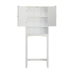 Teamson Home Sierra 25 in. W x 64 in. H x 8 in. D White Over-the-Toilet Storage 8 Teamson Home Sierra 25 in. W x 64 in. H x 8 in. D White Over-the-Toilet Storage -Toilet Storage Shop white teamson home over the toilet storage elg 672 4f 1000