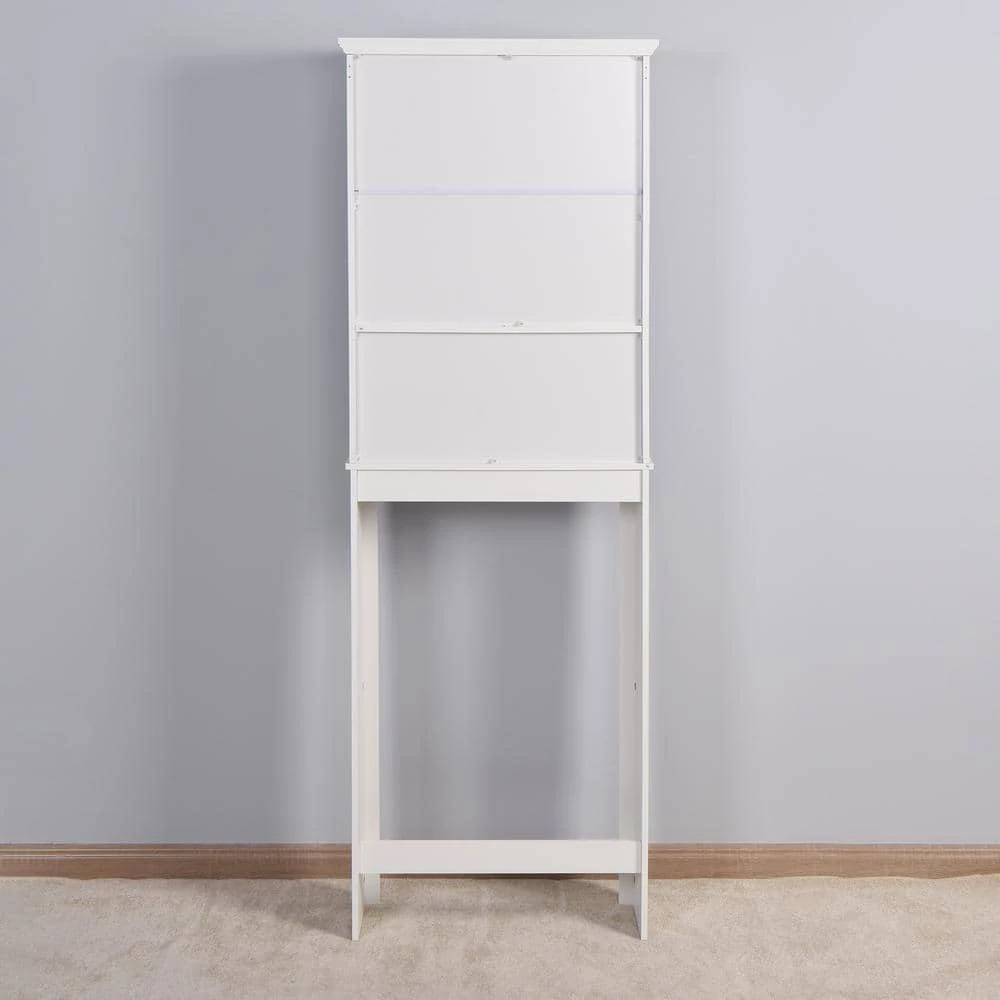 Tidoin 7.72 in. W x 67.32 in. H x 23.62 in. D White Over-the-Toilet Storage 10 Tidoin 7.72 in. W x 67.32 in. H x 23.62 in. D White Over-the-Toilet Storage - Image 8