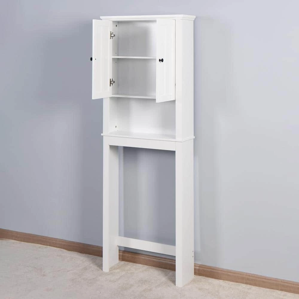 Tidoin 7.72 in. W x 67.32 in. H x 23.62 in. D White Over-the-Toilet Storage 9 Tidoin 7.72 in. W x 67.32 in. H x 23.62 in. D White Over-the-Toilet Storage - Image 7