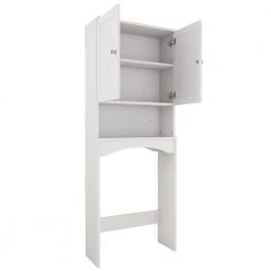 Whatseaso 23.6 in. W x 61.8 in. H x 9 in. D White Over-the-Toilet Storage Bathroom Shelf Space Saver Wall Cabinet 12 Whatseaso 23.6 in. W x 61.8 in. H x 9 in. D White Over-the-Toilet Storage Bathroom Shelf Space Saver Wall Cabinet -Toilet Storage Shop white whatseaso over the toilet storage zt 110505120 44 1000