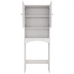 Whatseaso 23.6 in. W x 61.8 in. H x 9 in. D White Over-the-Toilet Storage Bathroom Shelf Space Saver Wall Cabinet 13 Whatseaso 23.6 in. W x 61.8 in. H x 9 in. D White Over-the-Toilet Storage Bathroom Shelf Space Saver Wall Cabinet -Toilet Storage Shop white whatseaso over the toilet storage zt 110505120 fa 1000