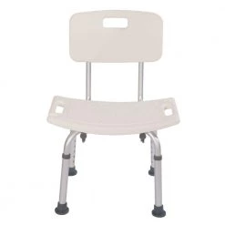 Winado 7 Height Adjustable Medical Shower Bath Seat Detachable Backrest Batht Stool