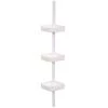 Zenna Home Tub and Shower Tension Corner Pole Caddy with 3 Shelves in White 1 Zenna Home Tub and Shower Tension Corner Pole Caddy with 3 Shelves in White -Toilet Storage Shop white zenna home shower caddies 371w 64 1000